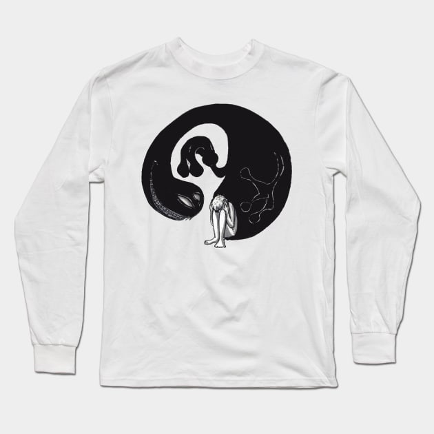 Anxiety Long Sleeve T-Shirt by Bribritenma